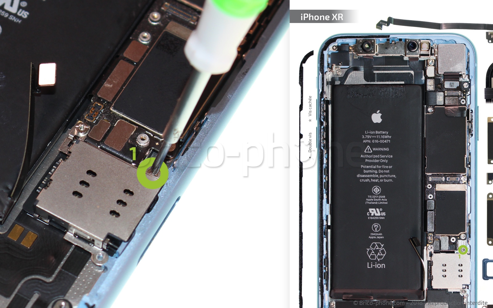 Changement du connecteur de charge sur iPhone XR photo 1