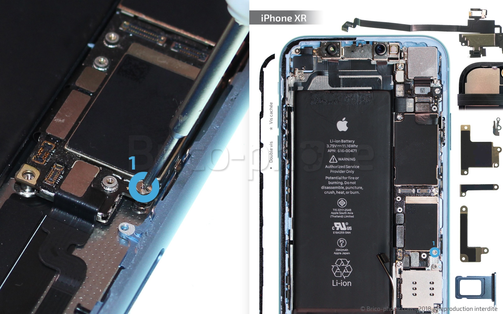 Changement du connecteur de charge sur iPhone XR photo 2