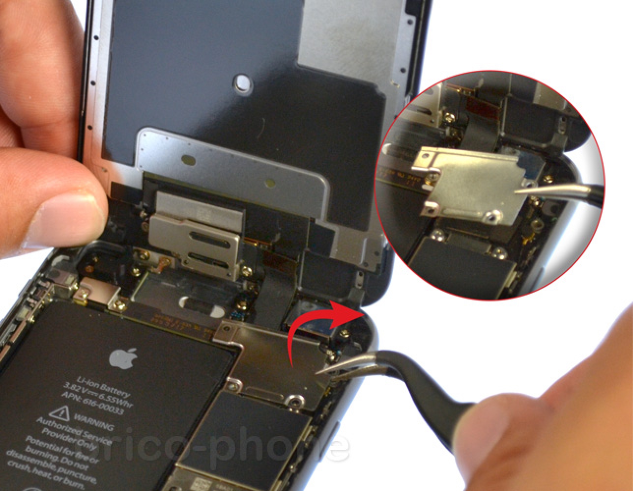 Changement du haut-parleur interne sur iPhone 6S photo 3