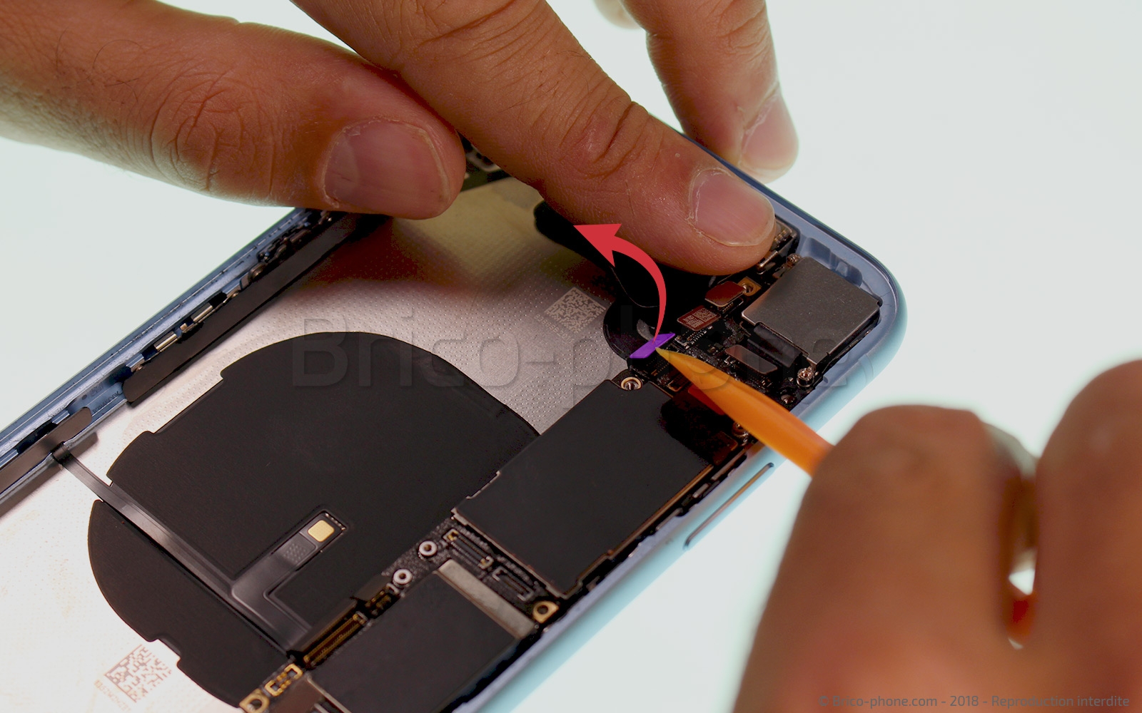 Démontage complet  sur iPhone XR photo 4