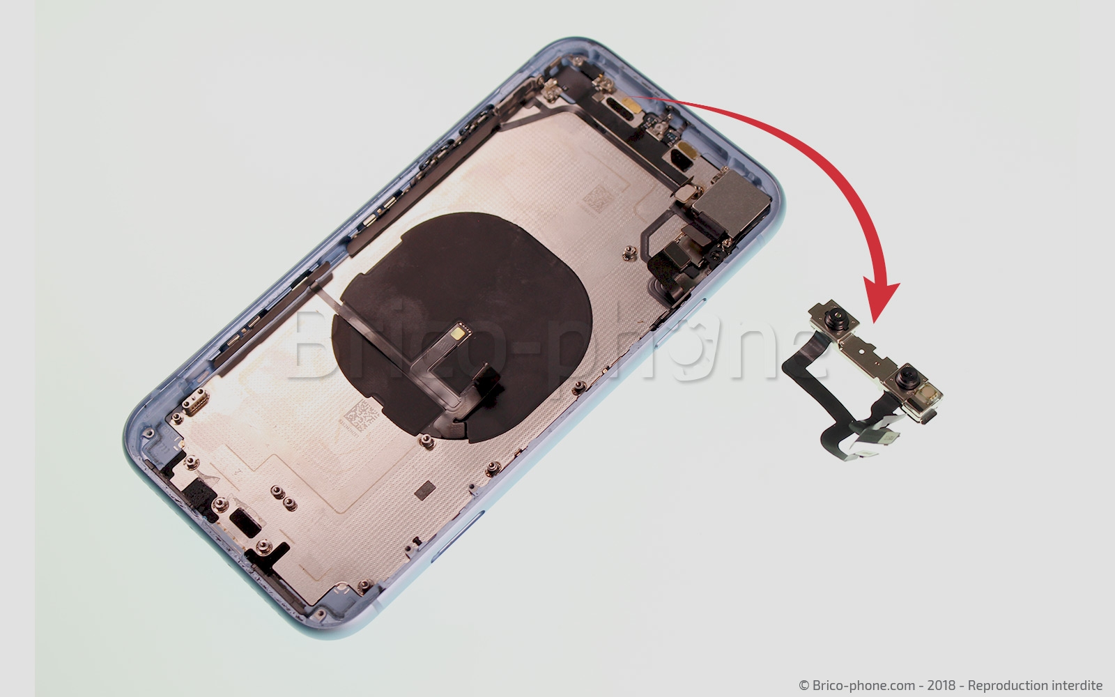 Démontage complet  sur iPhone XR photo 3