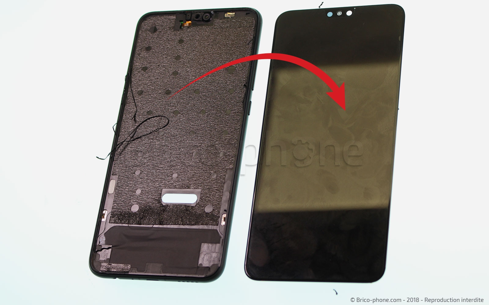 Changement d'écran (vitre+LCD) sur Honor 8X photo 2