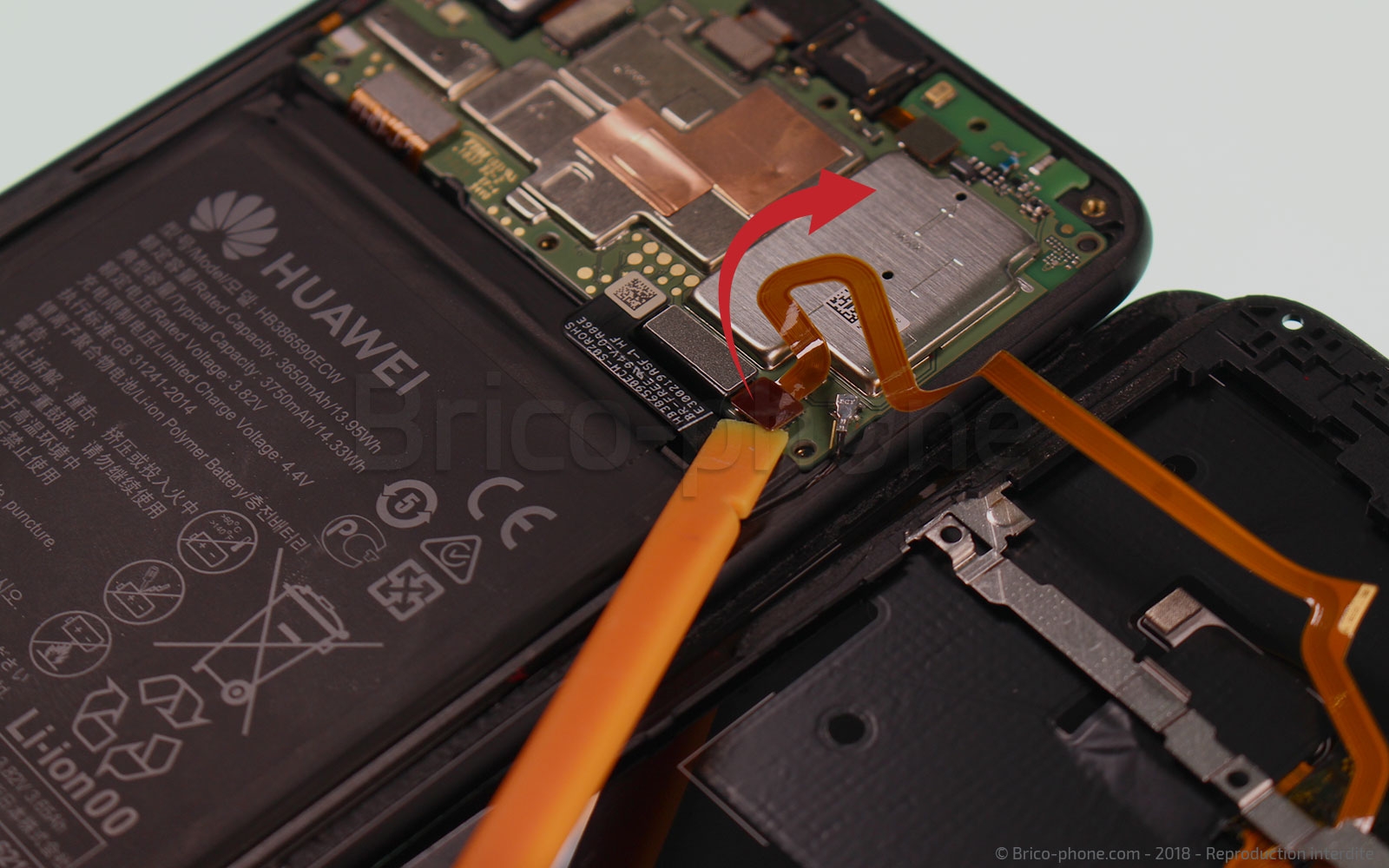 Changement du connecteur de charge sur Honor 8X photo 3