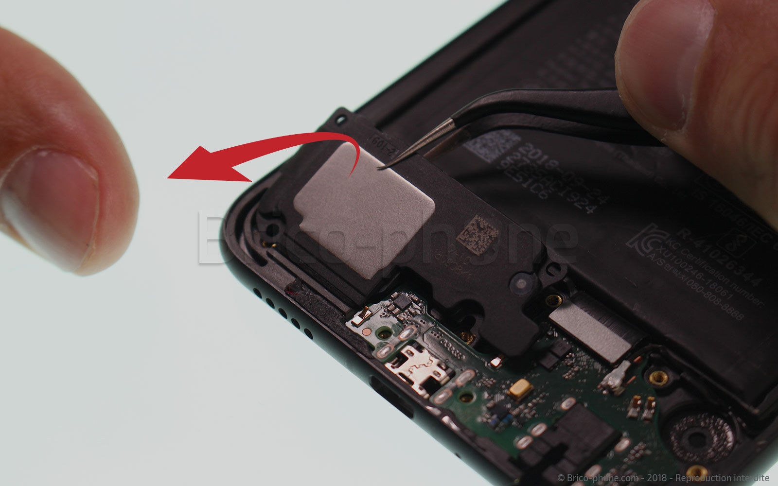 Changement du connecteur de charge sur Honor 8X photo 1