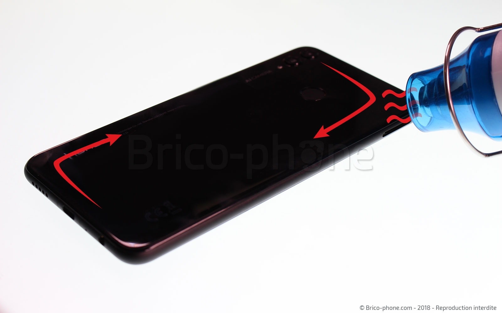 Changement de vitre arrière sur Honor 8X photo 1