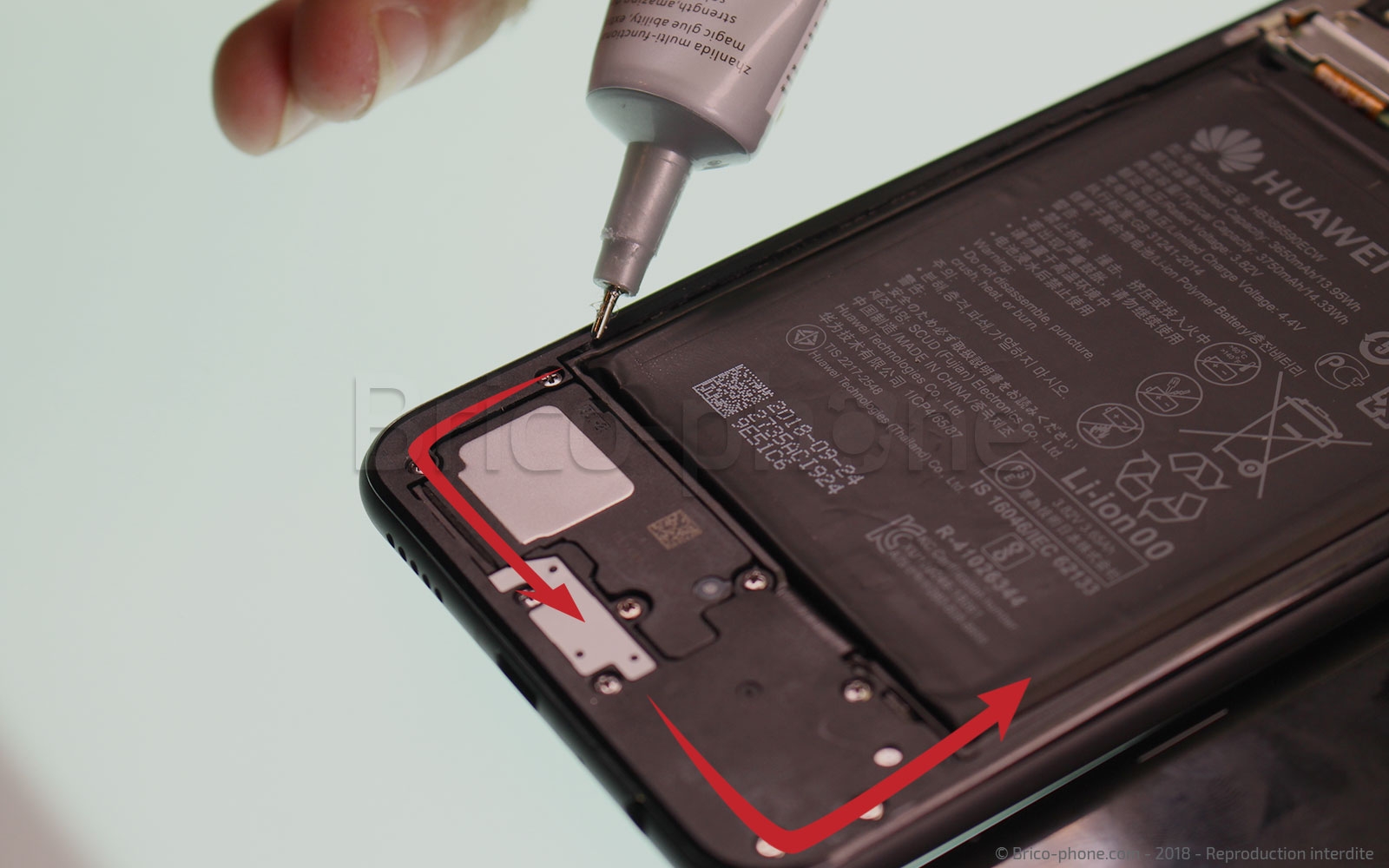 Changement de vitre arrière sur Honor 8X photo 1