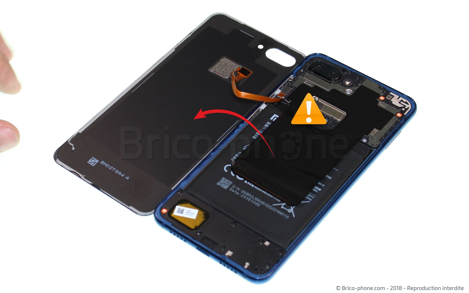 Changement du connecteur de charge sur Mi 8 Lite photo 4