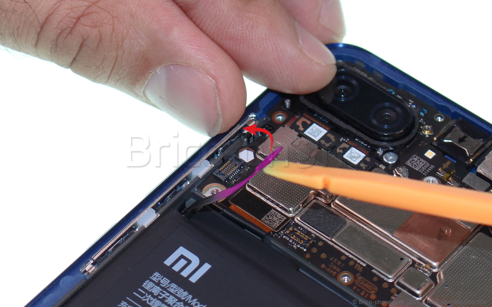 Changement de batterie sur Mi 8 Lite photo 1