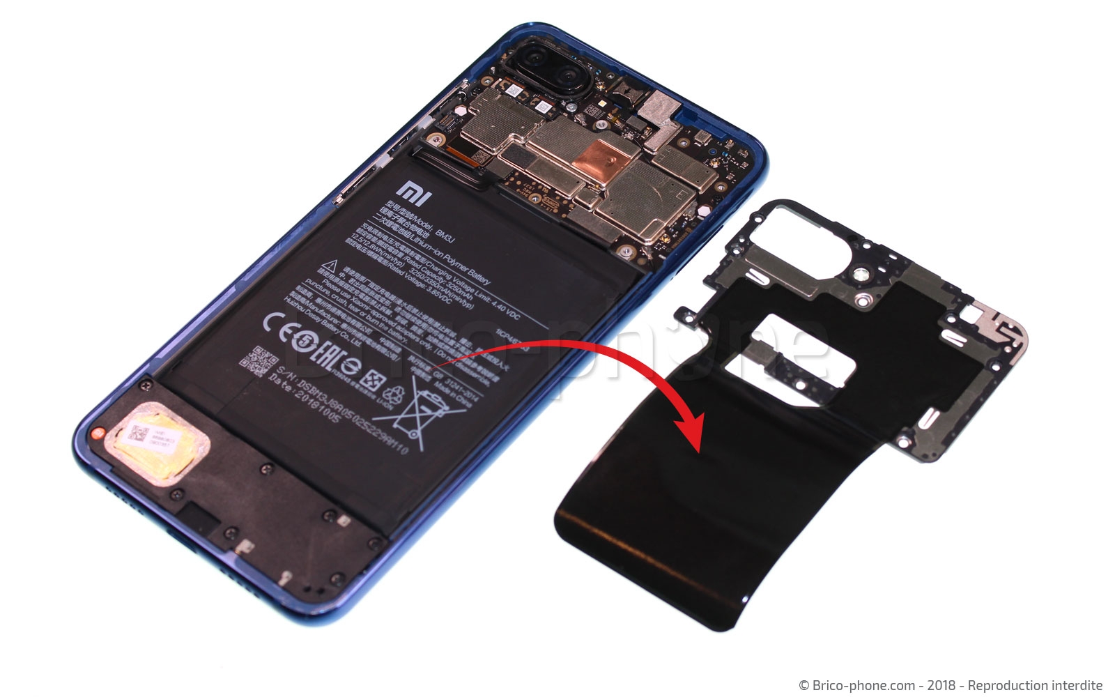 Démontage complet sur Mi 8 Lite photo 4
