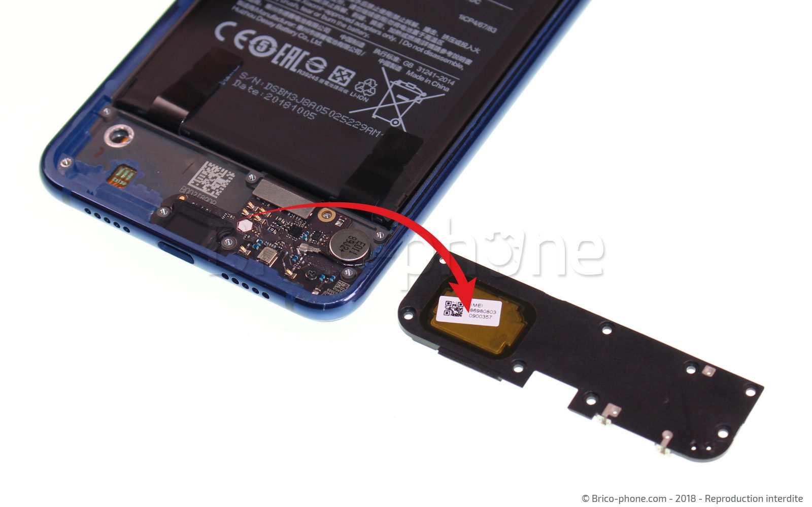 Démontage complet sur Mi 8 Lite photo 3