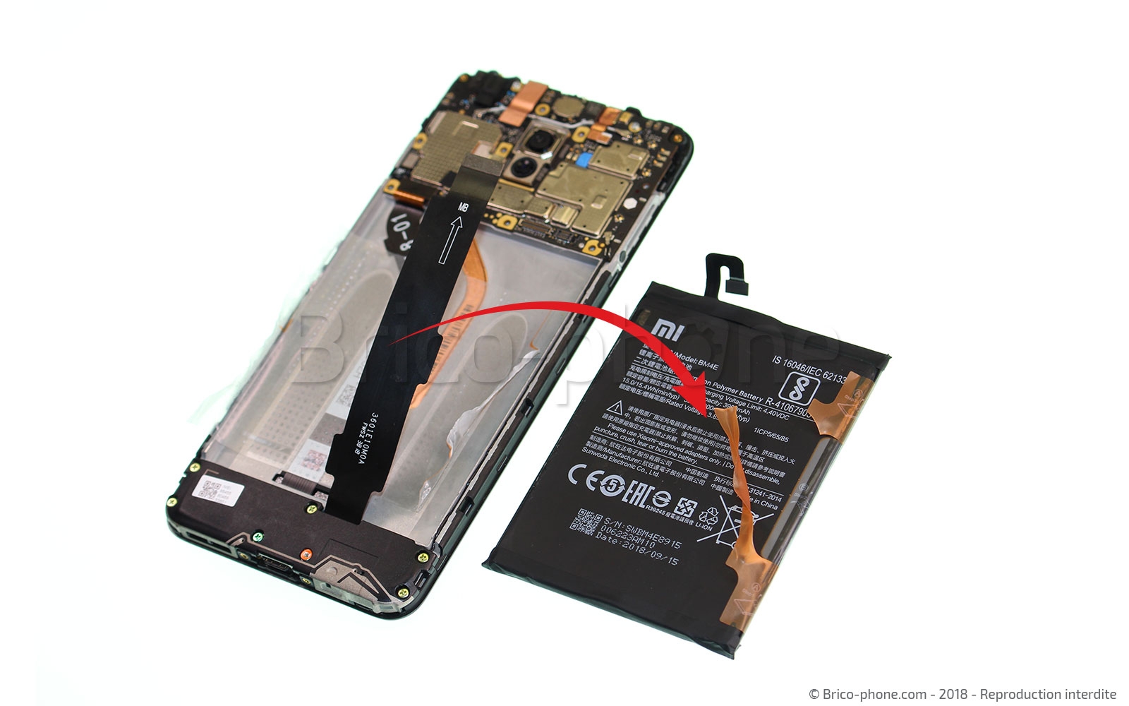 Changement d'écran (vitre+LCD) sur Pocophone F1 photo 4