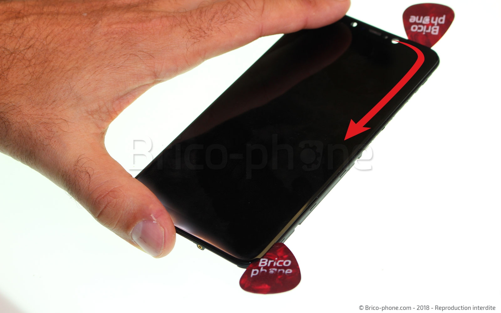 Changement d'écran (vitre+LCD) sur Pocophone F1 photo 2