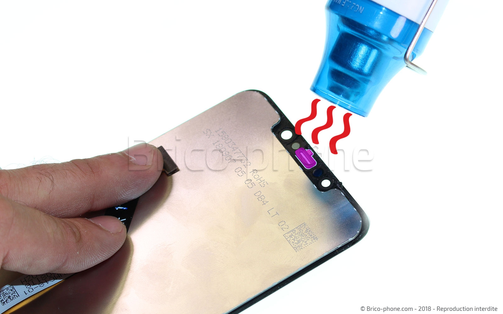 Changement d'écran (vitre+LCD) sur Pocophone F1 photo 1