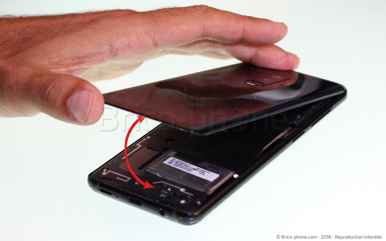 Changement de lecteur d'empreintes sur Galaxy S9 Plus photo 4