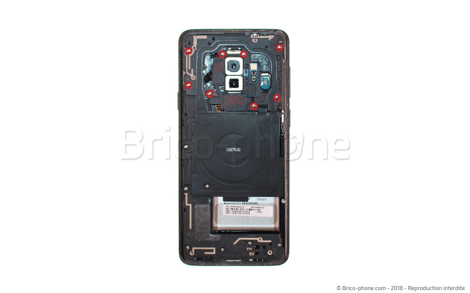 Changement d'écran (vitre+Amoled) sur Galaxy S9 Plus photo 1