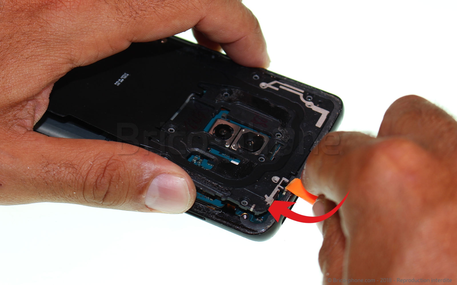 Changement d'écran (vitre+Amoled) sur Galaxy S9 Plus photo 2