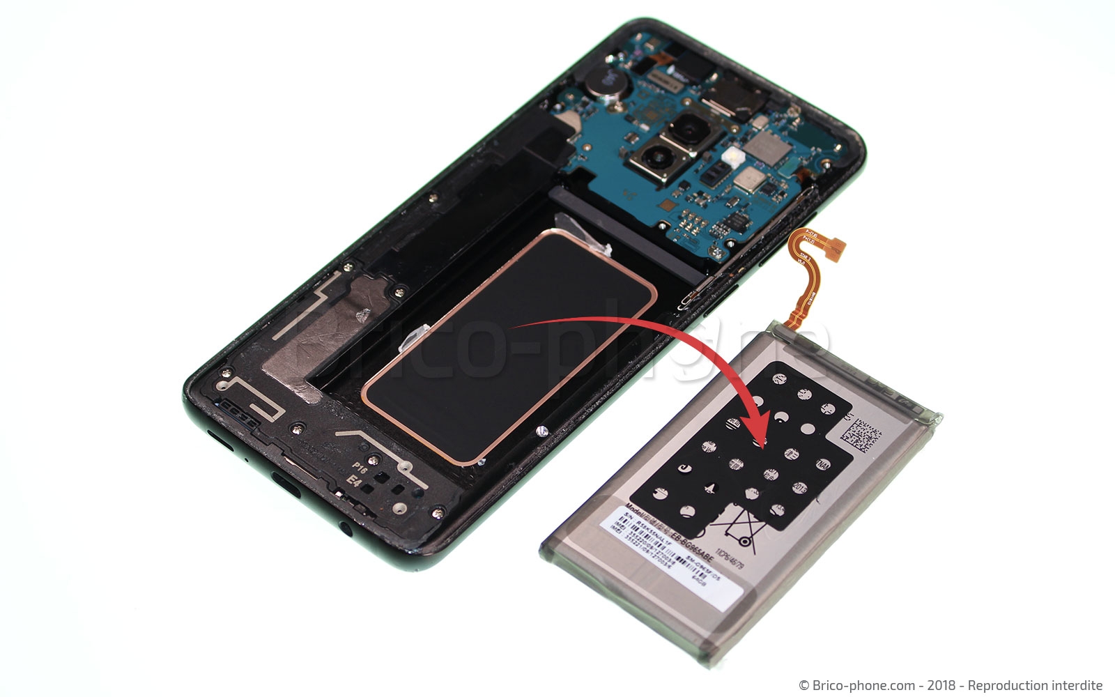 Changement d'écran (vitre+Amoled) sur Galaxy S9 Plus photo 4