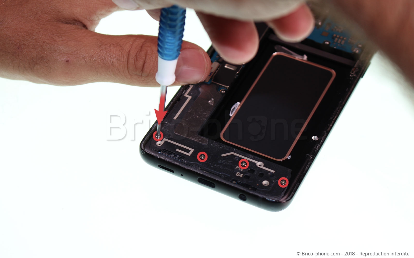 Changement d'écran (vitre+Amoled) sur Galaxy S9 Plus photo 1