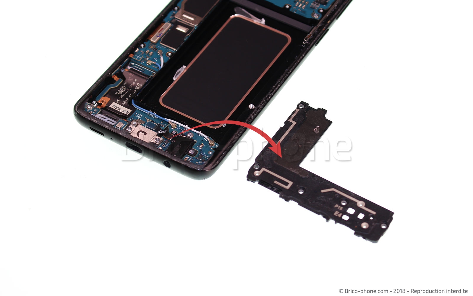 Changement d'écran (vitre+Amoled) sur Galaxy S9 Plus photo 3