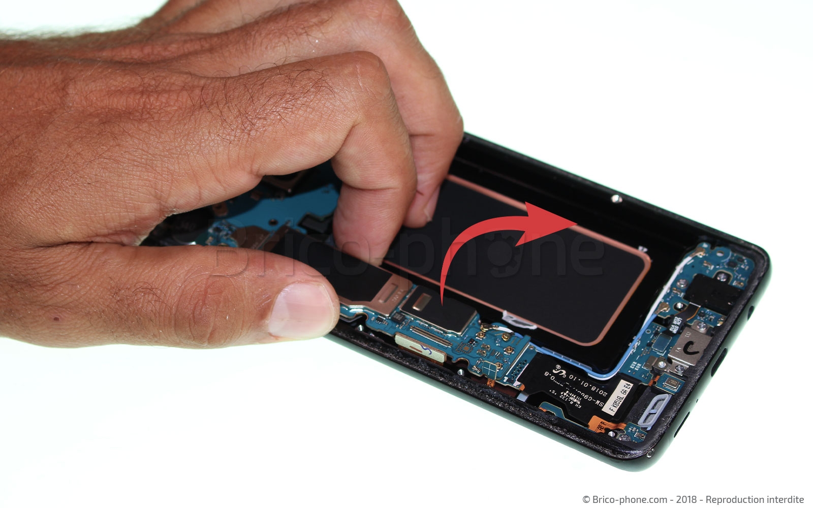 Changement d'écran (vitre+Amoled) sur Galaxy S9 Plus photo 2