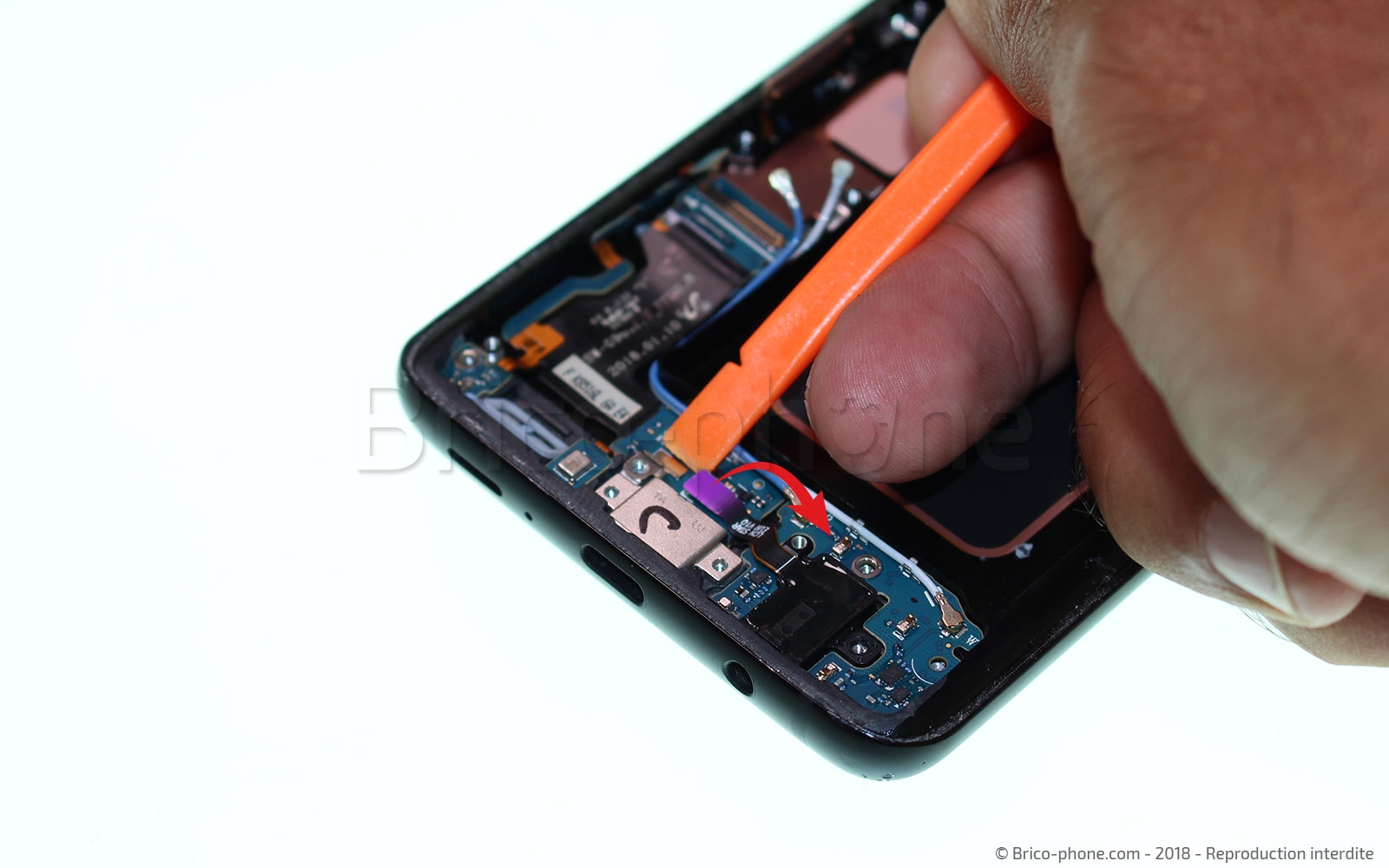 Changement d'écran (vitre+Amoled) sur Galaxy S9 Plus photo 2