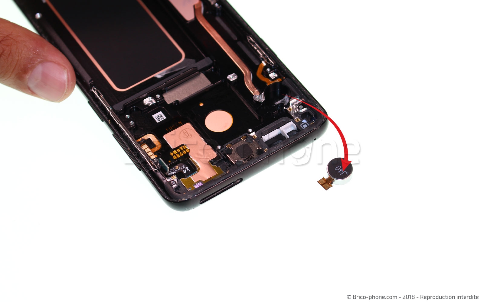 Changement d'écran (vitre+Amoled) sur Galaxy S9 Plus photo 3