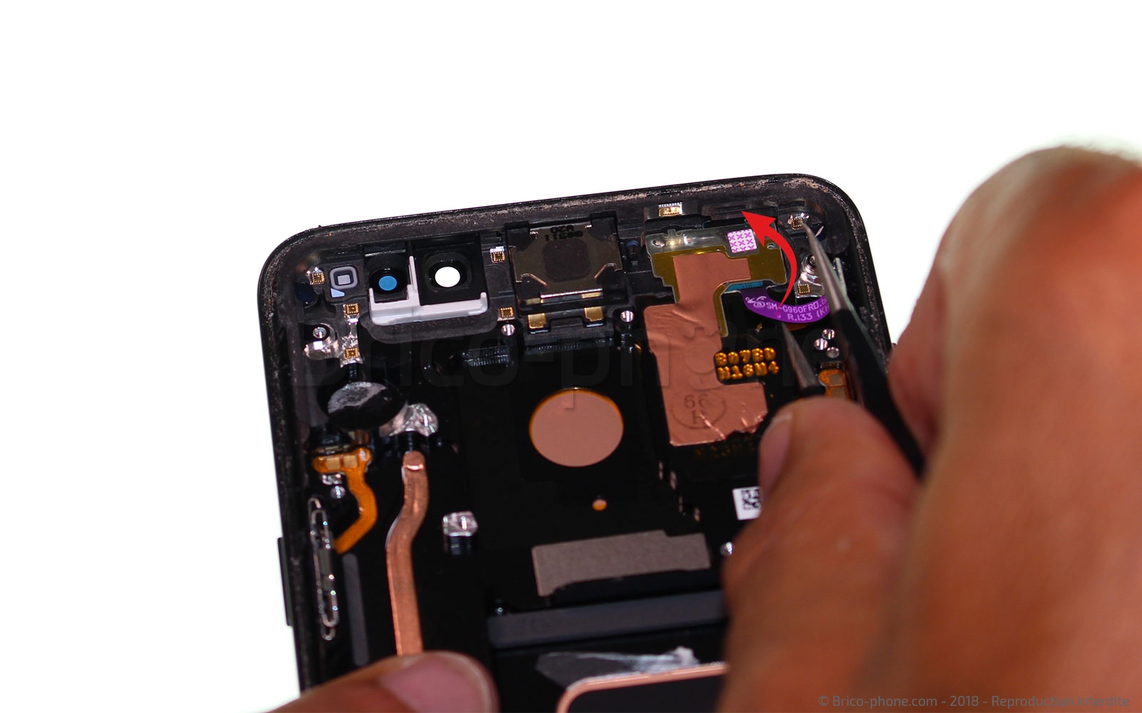 Changement d'écran (vitre+Amoled) sur Galaxy S9 Plus photo 1