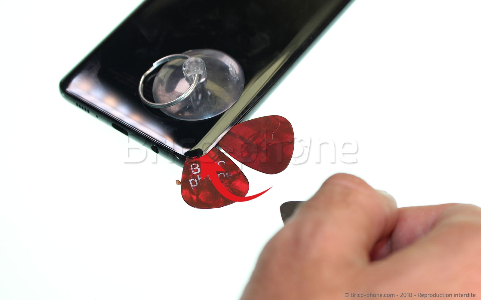 Changement de vitre arrière sur Galaxy A9 2018 photo 1