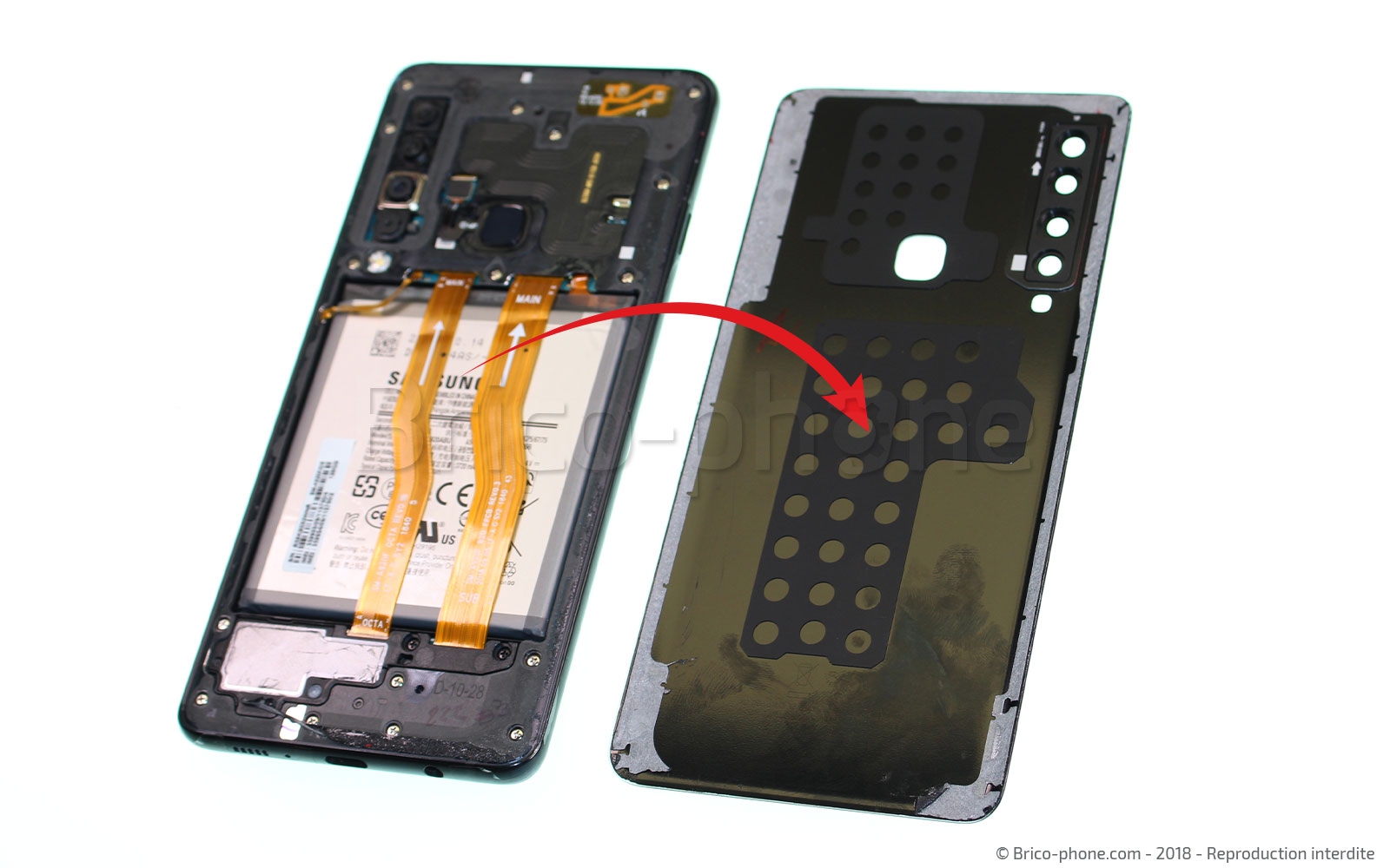 Changement de haut parleur externe sur Galaxy A9 2018 photo 2