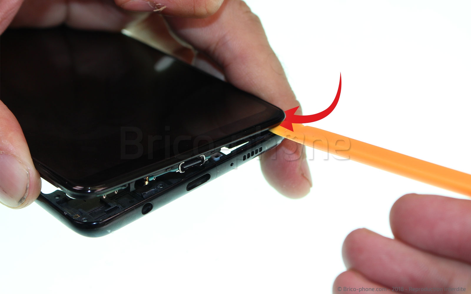 Changement de haut parleur externe sur Galaxy A9 2018 photo 2