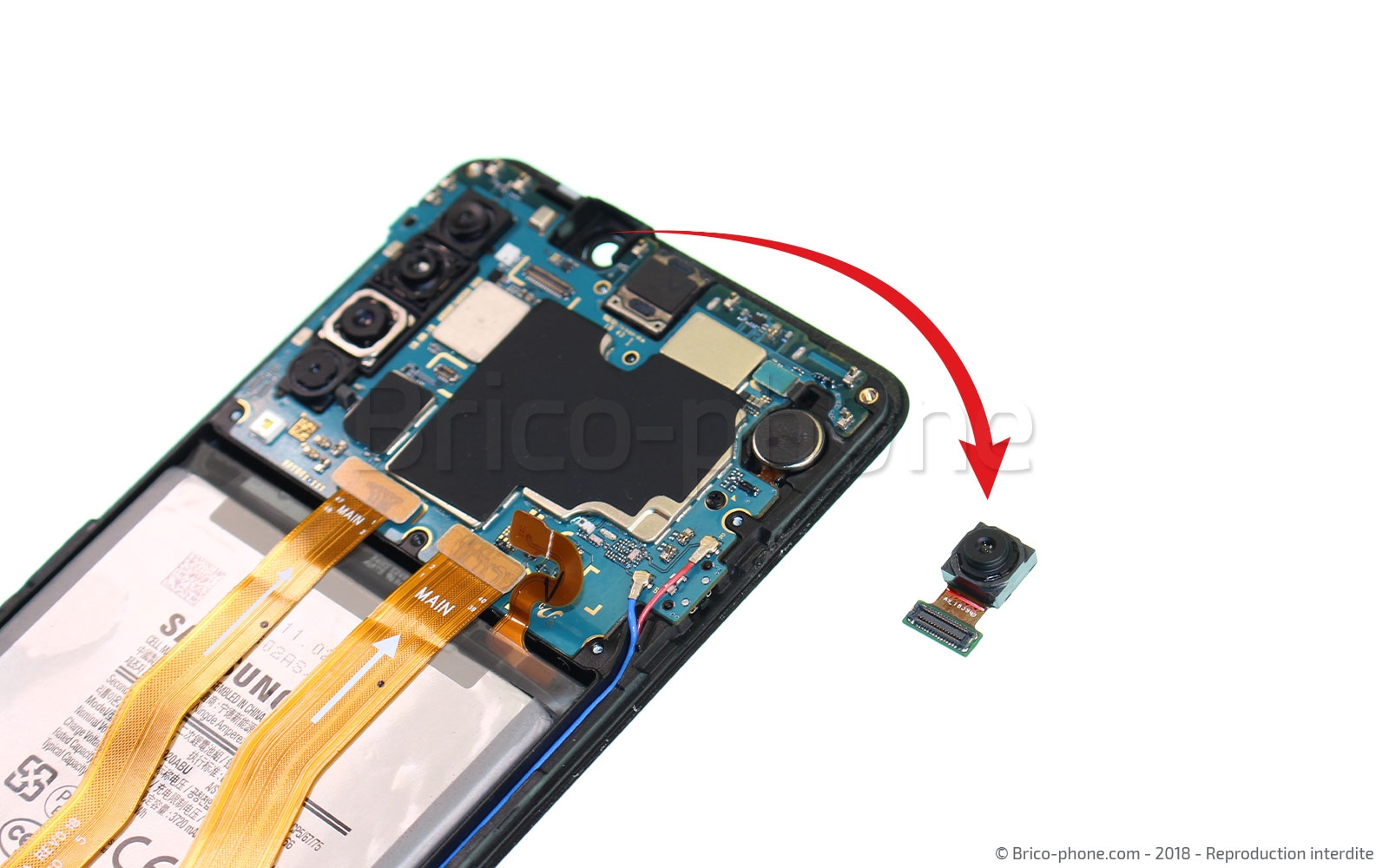 Changement de caméra avant sur Galaxy A9 2018 photo 3