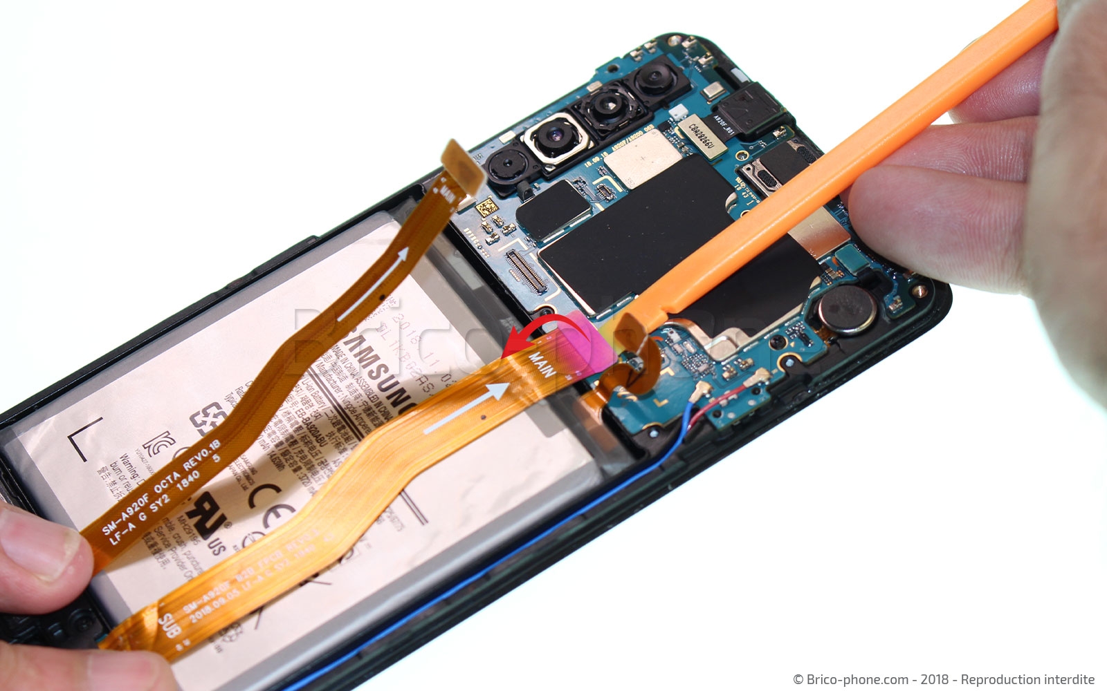 Changement de bloc écran sur Galaxy A9 2018 photo 2