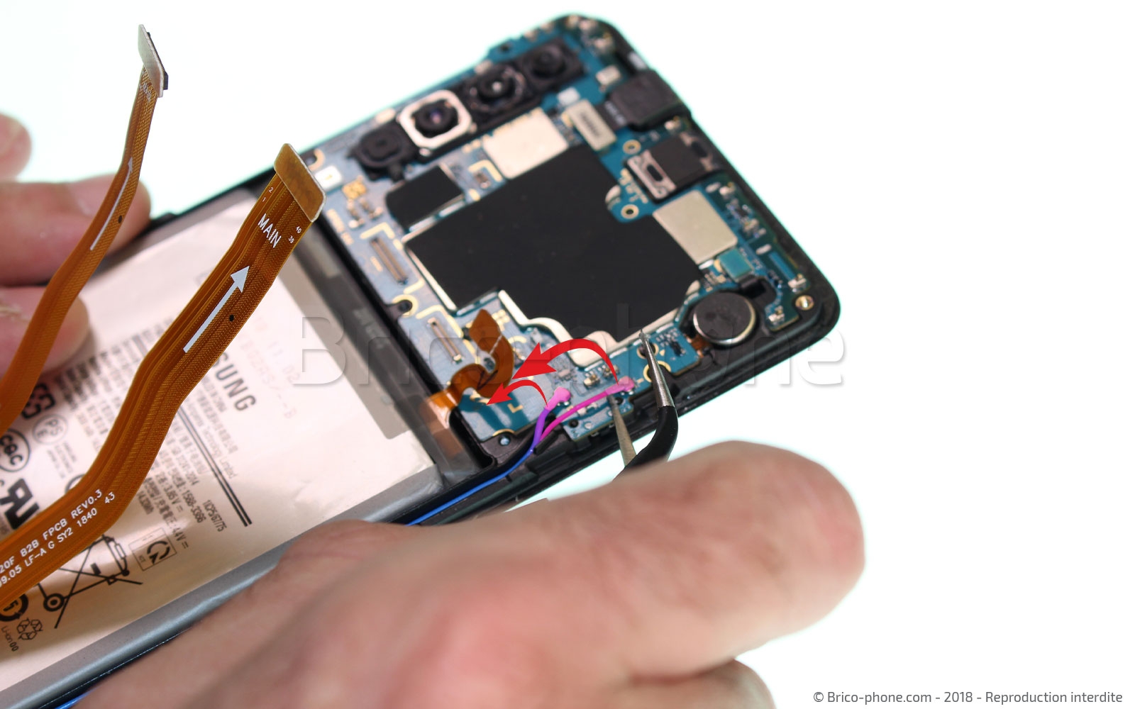 Changement de bloc écran sur Galaxy A9 2018 photo 3