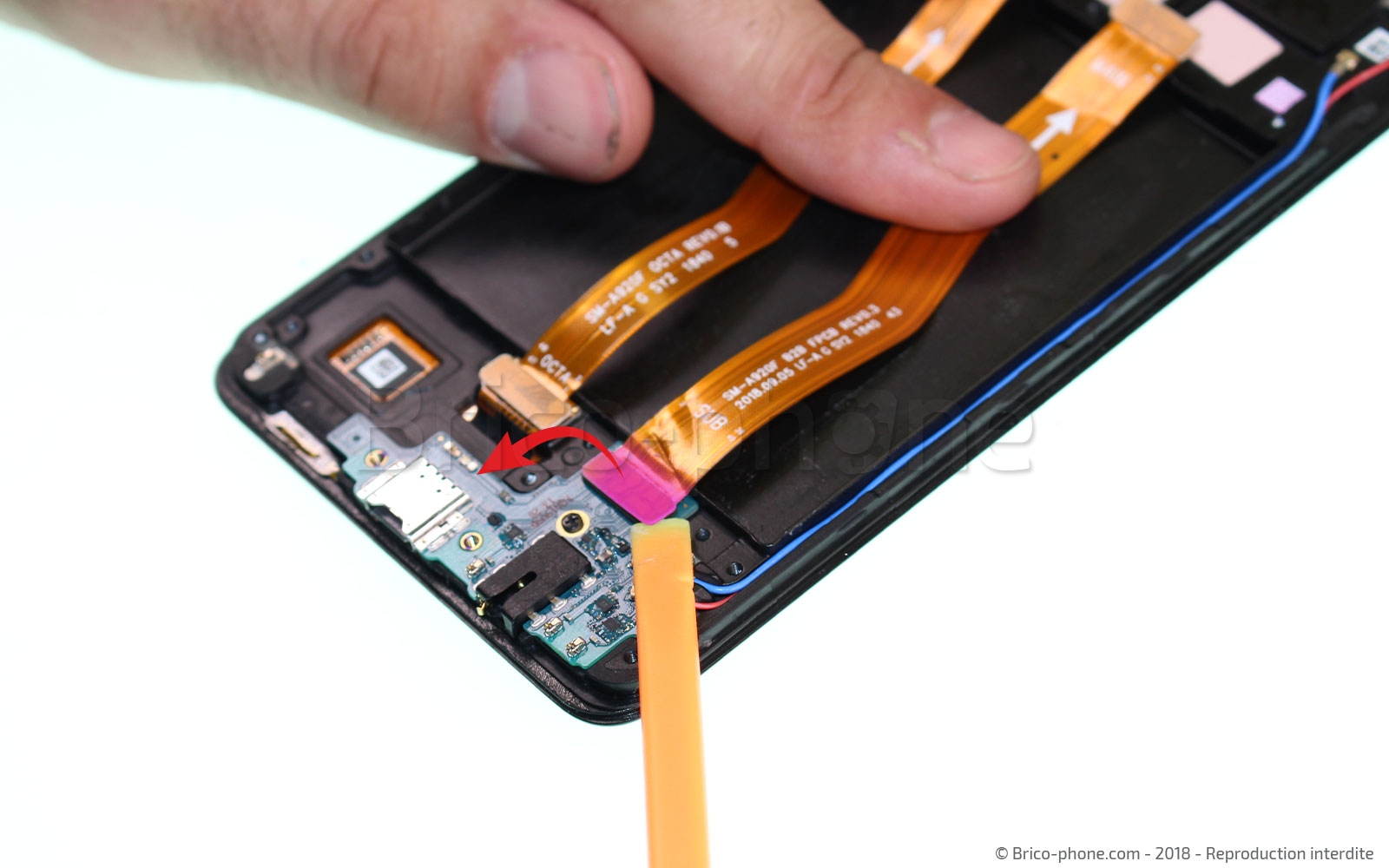 Changement de bloc écran sur Galaxy A9 2018 photo 1