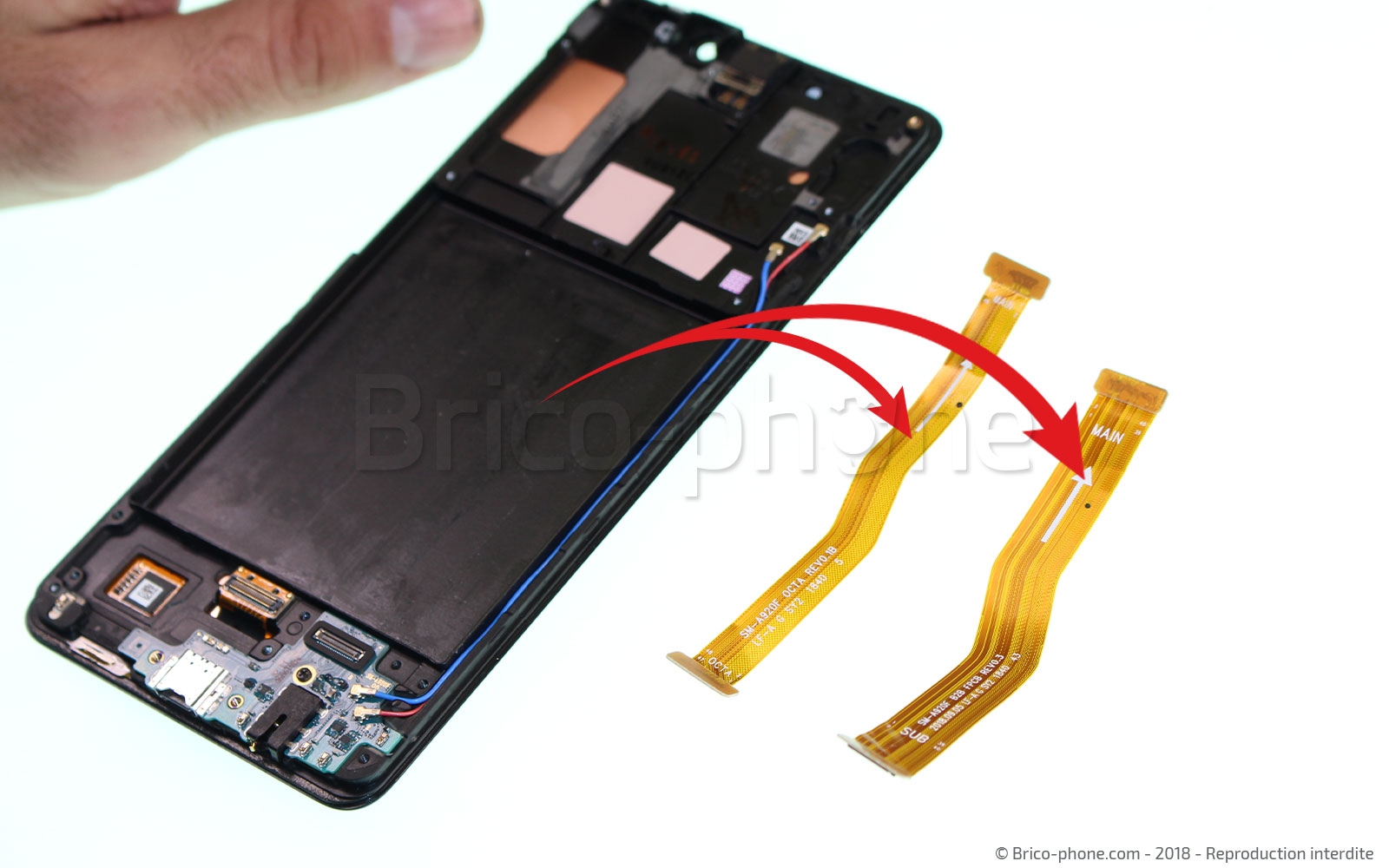 Changement de bloc écran sur Galaxy A9 2018 photo 3