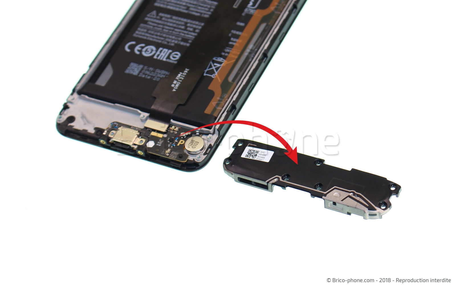 Changement du connecteur de charge sur Pocophone F1 photo 3