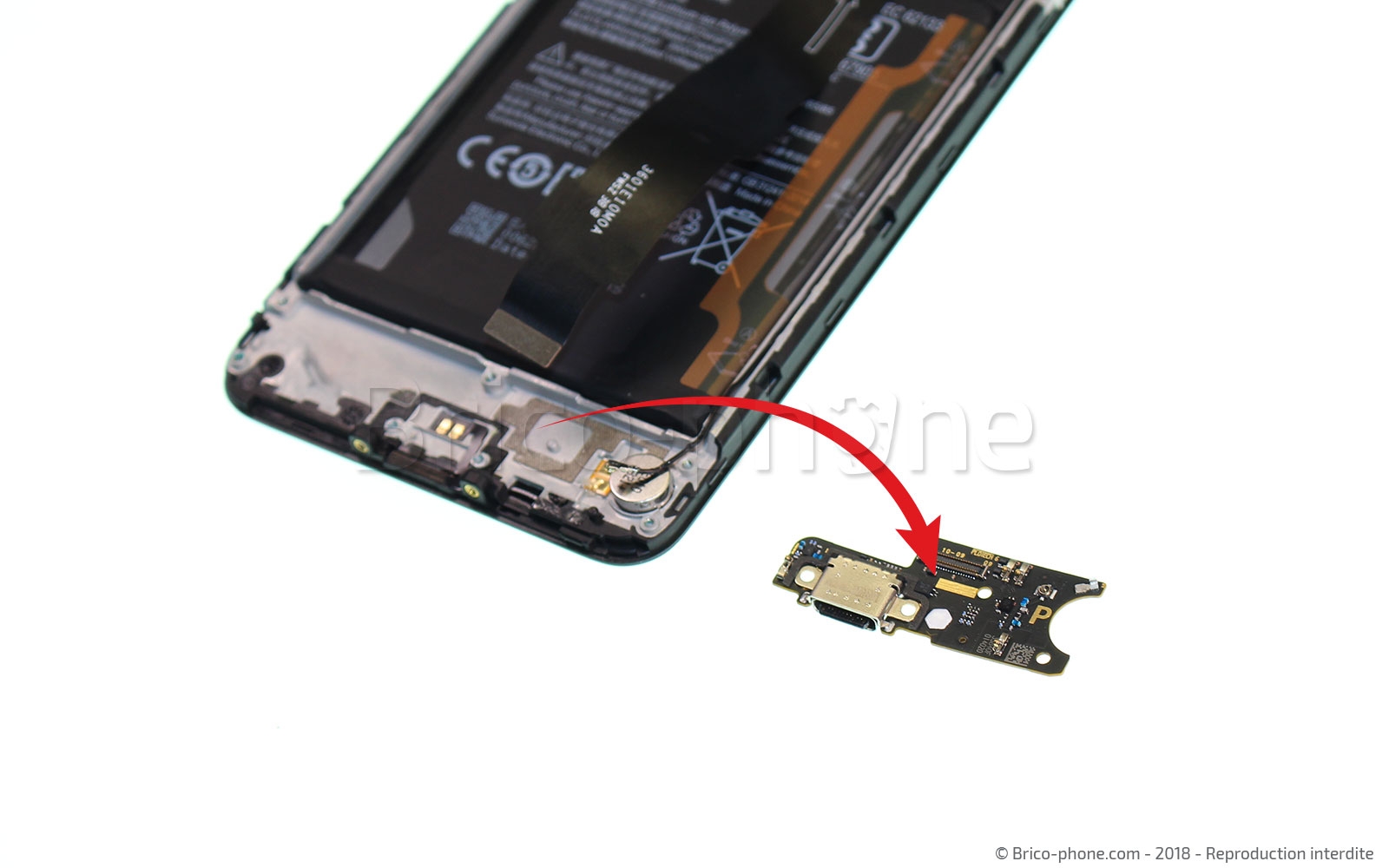 Changement du connecteur de charge sur Pocophone F1 photo 3