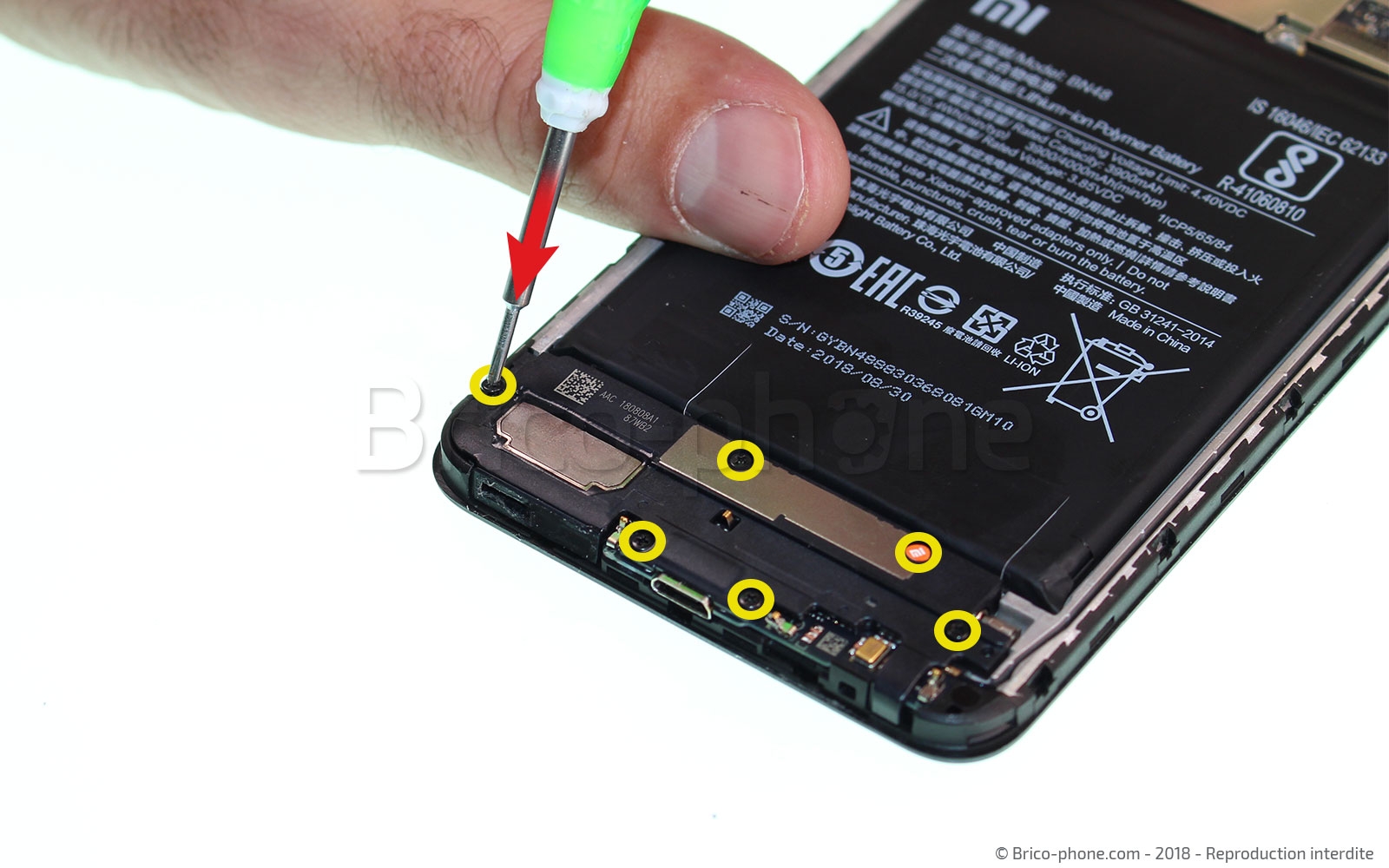 Changement de bloc haut-parleur externe sur Redmi Note 6 Pro photo 1