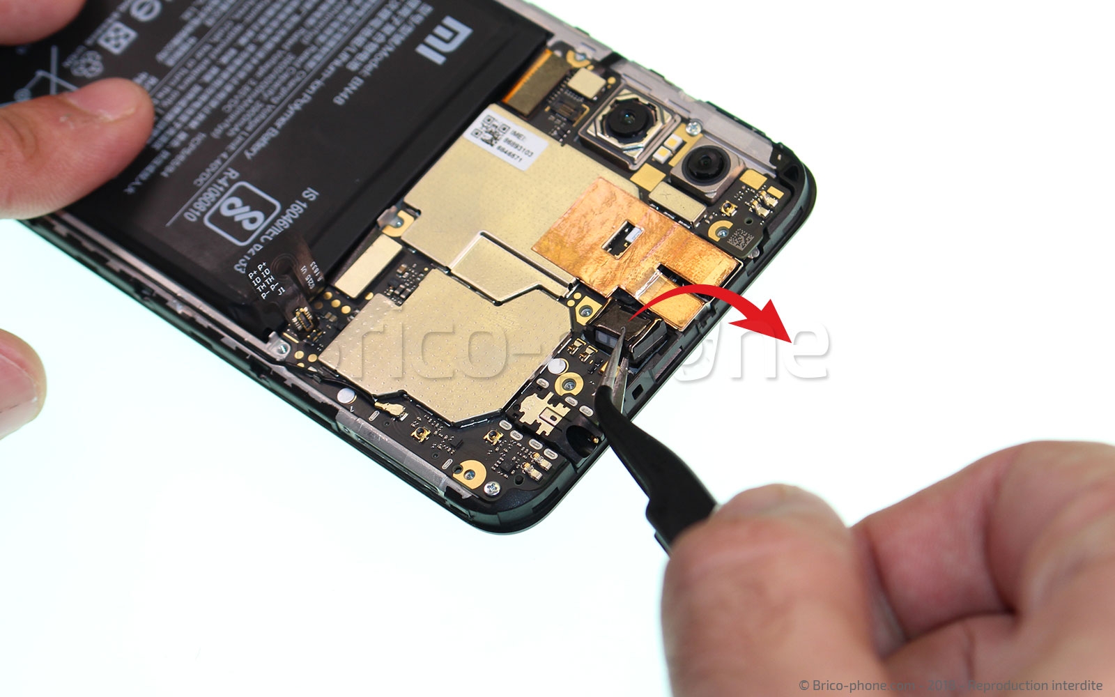 Changement de haut-parleur interne  sur Redmi Note 6 Pro photo 1