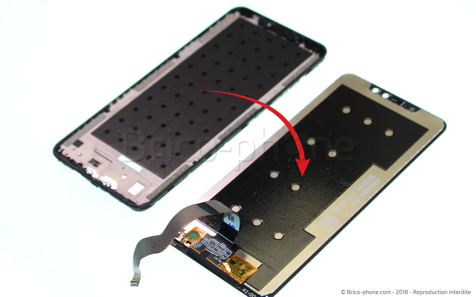 Changement d'écran (vitre + LCD)  sur Redmi Note 6 Pro photo 4