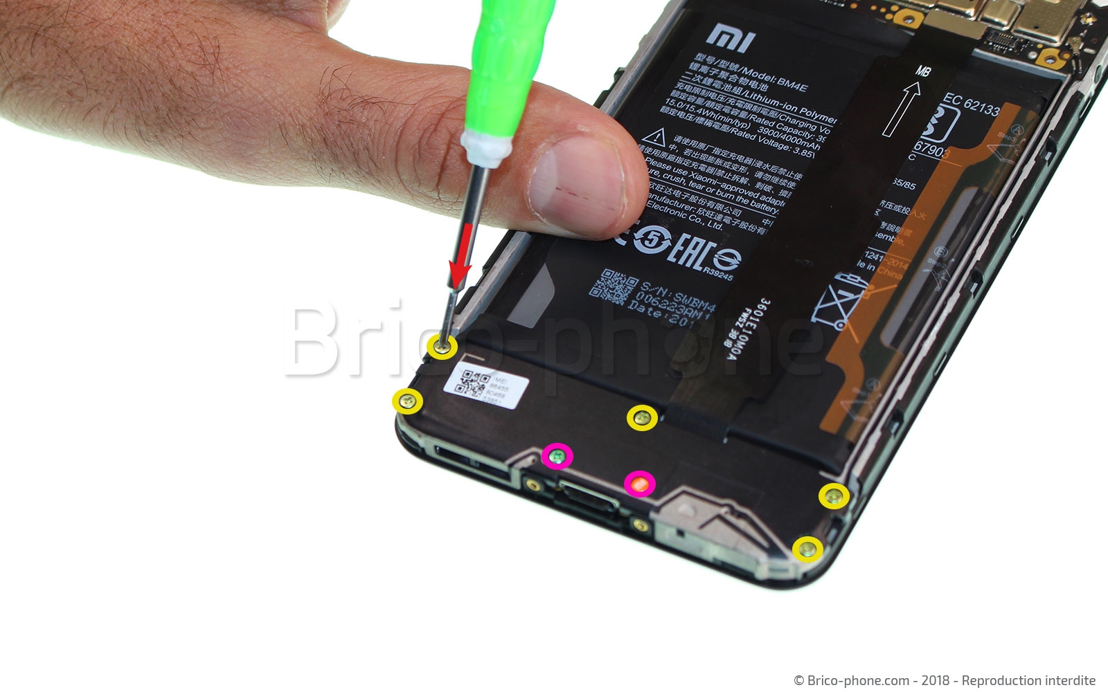 Changement de haut parleur externe sur Pocophone F1 photo 2