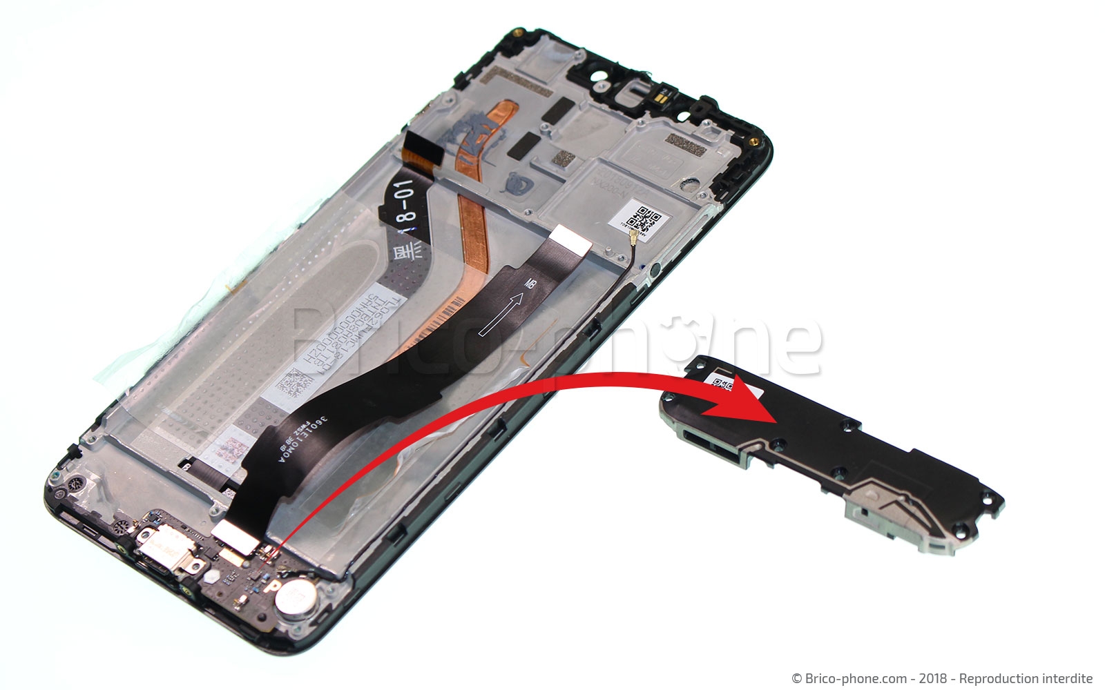 Changement de haut parleur externe sur Pocophone F1 photo 4