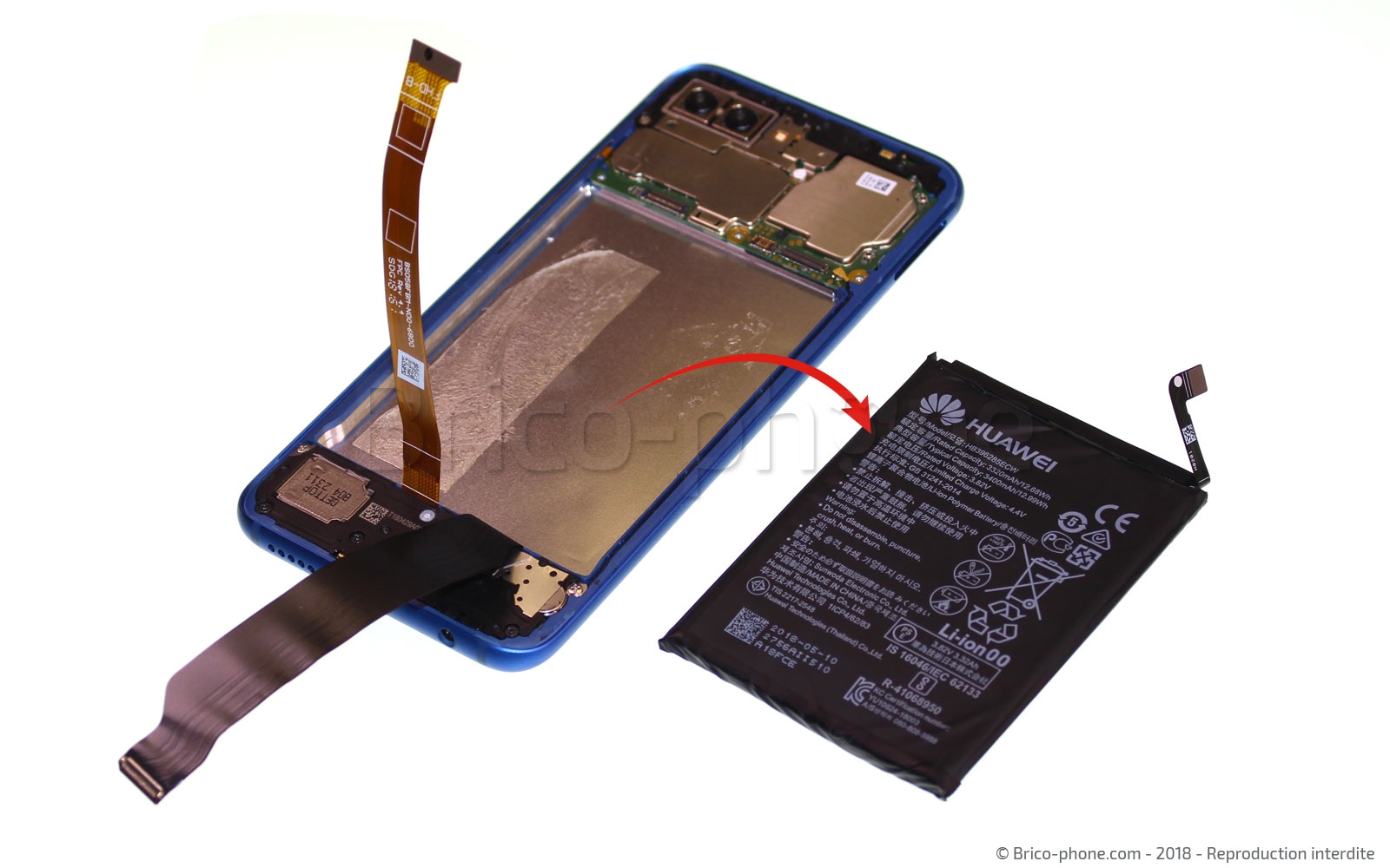 Changement de batterie sur Honor 10 photo 3