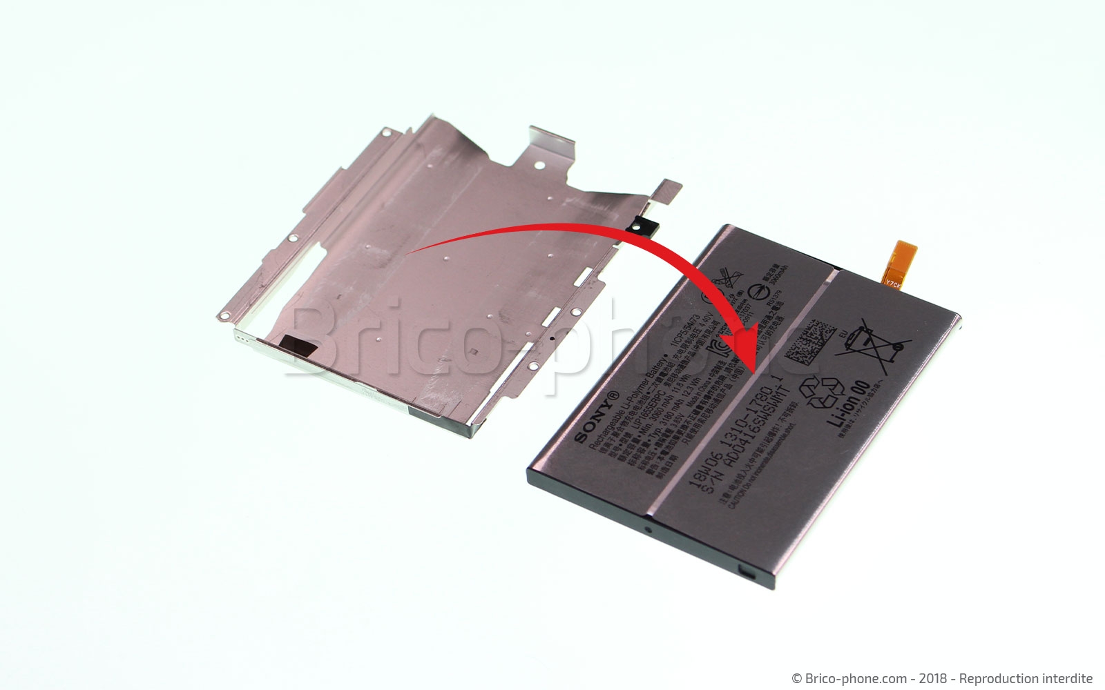 Changement de nappe power / volume sur Xperia XZ2 photo 4