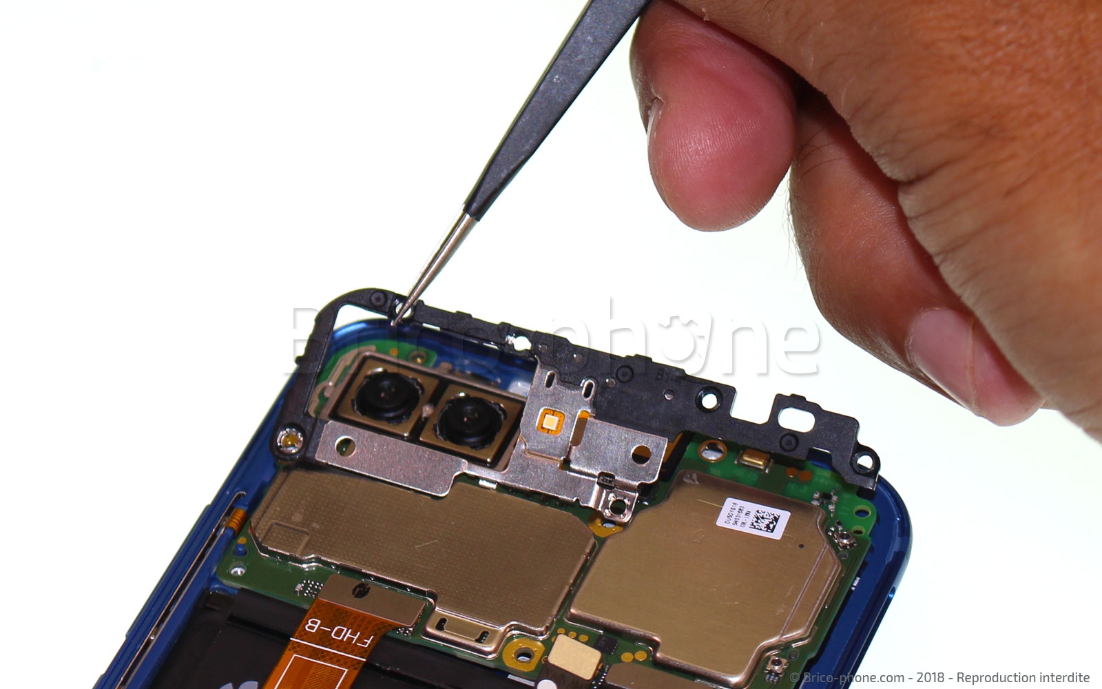 Changement de bloc écran avec batterie sur Honor 10 photo 3