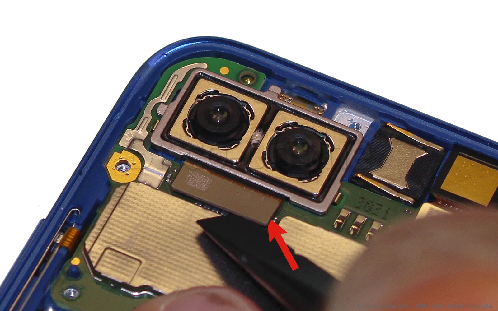 Changement de bloc écran avec batterie sur Honor 10 photo 1