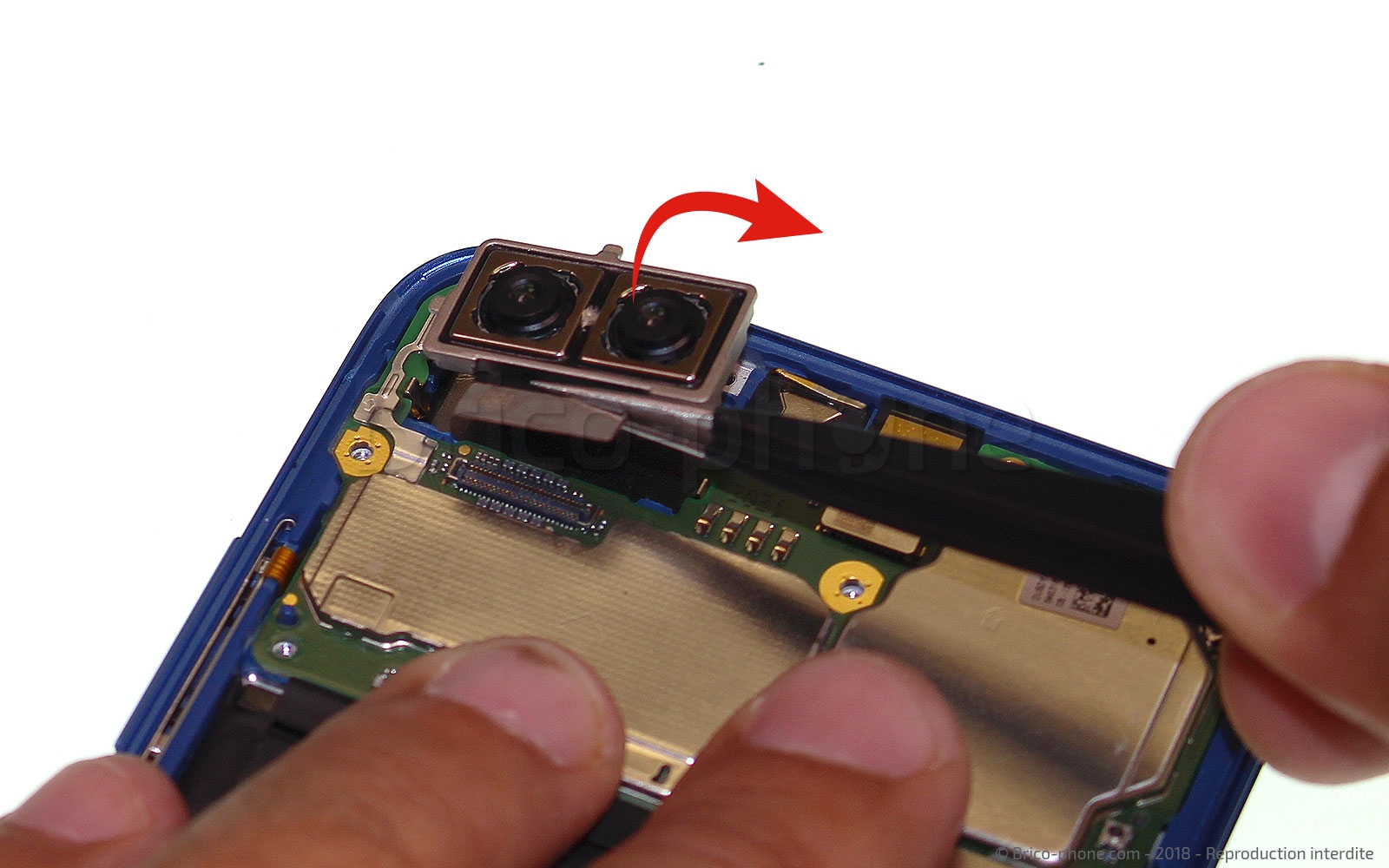 Changement de bloc écran avec batterie sur Honor 10 photo 2