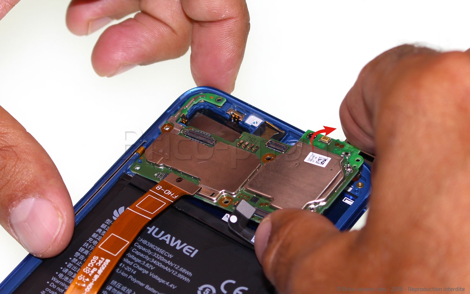 Changement de bloc écran avec batterie sur Honor 10 photo 1