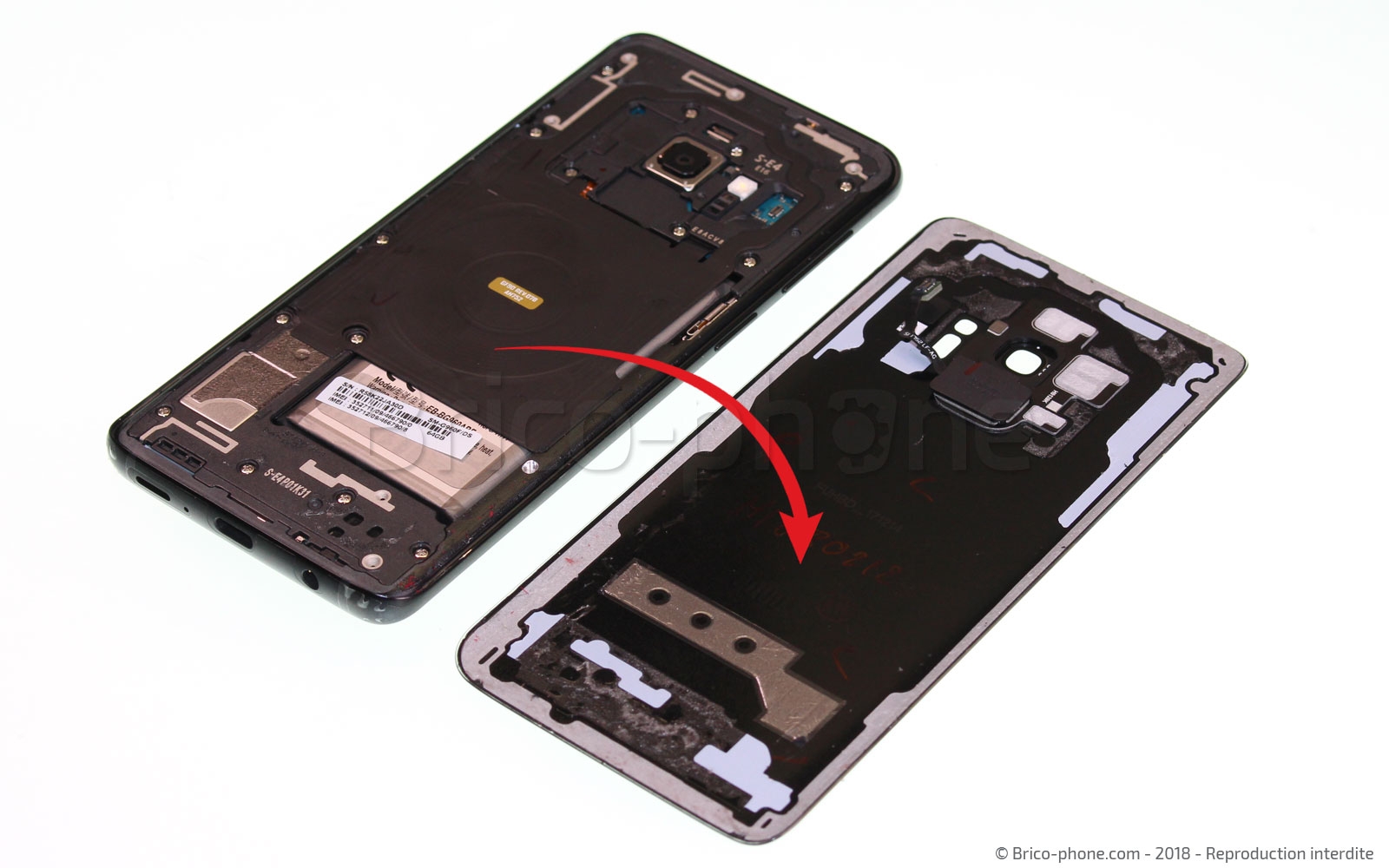Démontage complet sur Galaxy S9 photo 4
