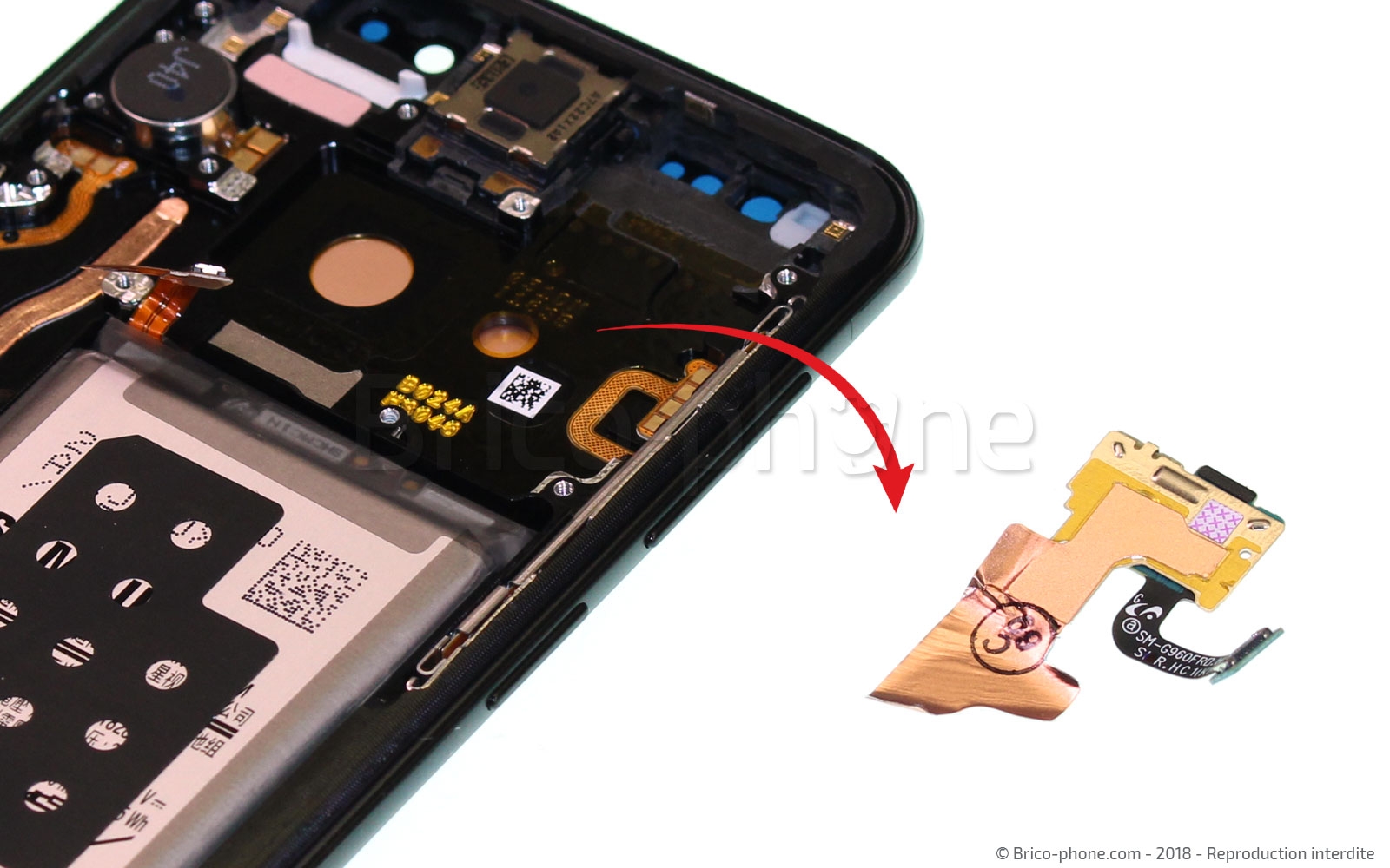 Démontage complet sur Galaxy S9 photo 4